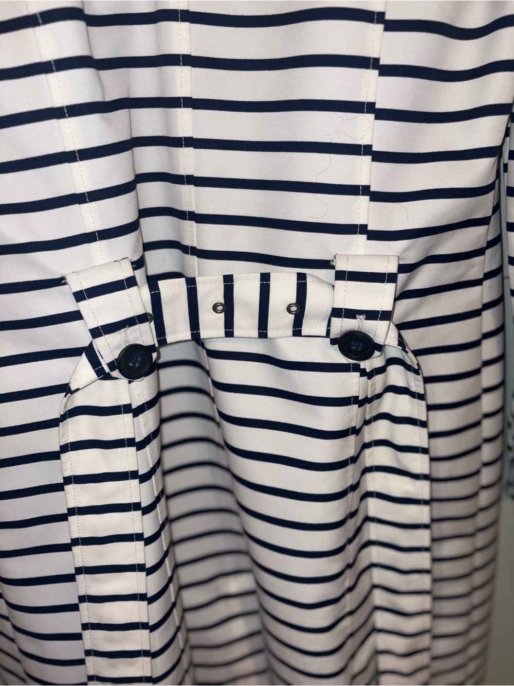 Tommy Hilfiger Striped Hooded Trench Coat - Picture 9 of 12